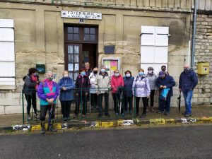 Les courageux du jour avant le départ